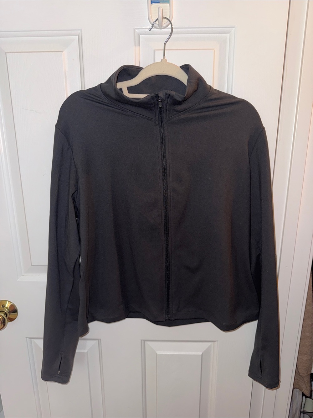 New H&M MOVE Gray Full-Zip Jacket